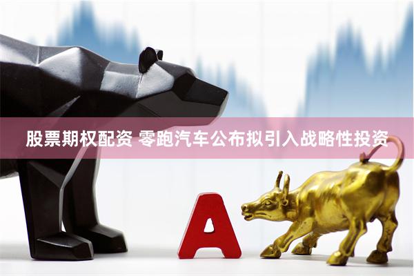 股票期权配资 零跑汽车公布拟引入战略性投资