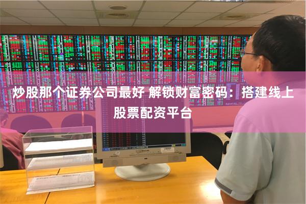 炒股那个证券公司最好 解锁财富密码：搭建线上股票配资平台